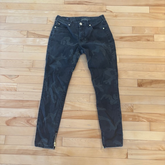 True Religion camo Curvy Skinny Jeans size 29 camouflage army green Jennie - Picture 14 of 14